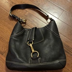 Vintage Coach Hobo Bag with Gold Hardware